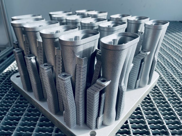 3D-Druck Metall SLM auf Bauplattform