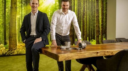 v.l.n.r. die beiden Geschäftsführer Lukas Bitschnau und Tobias Hauser